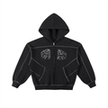 Contrast Skellie hoodie