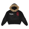 Skellie Fur Hoodie