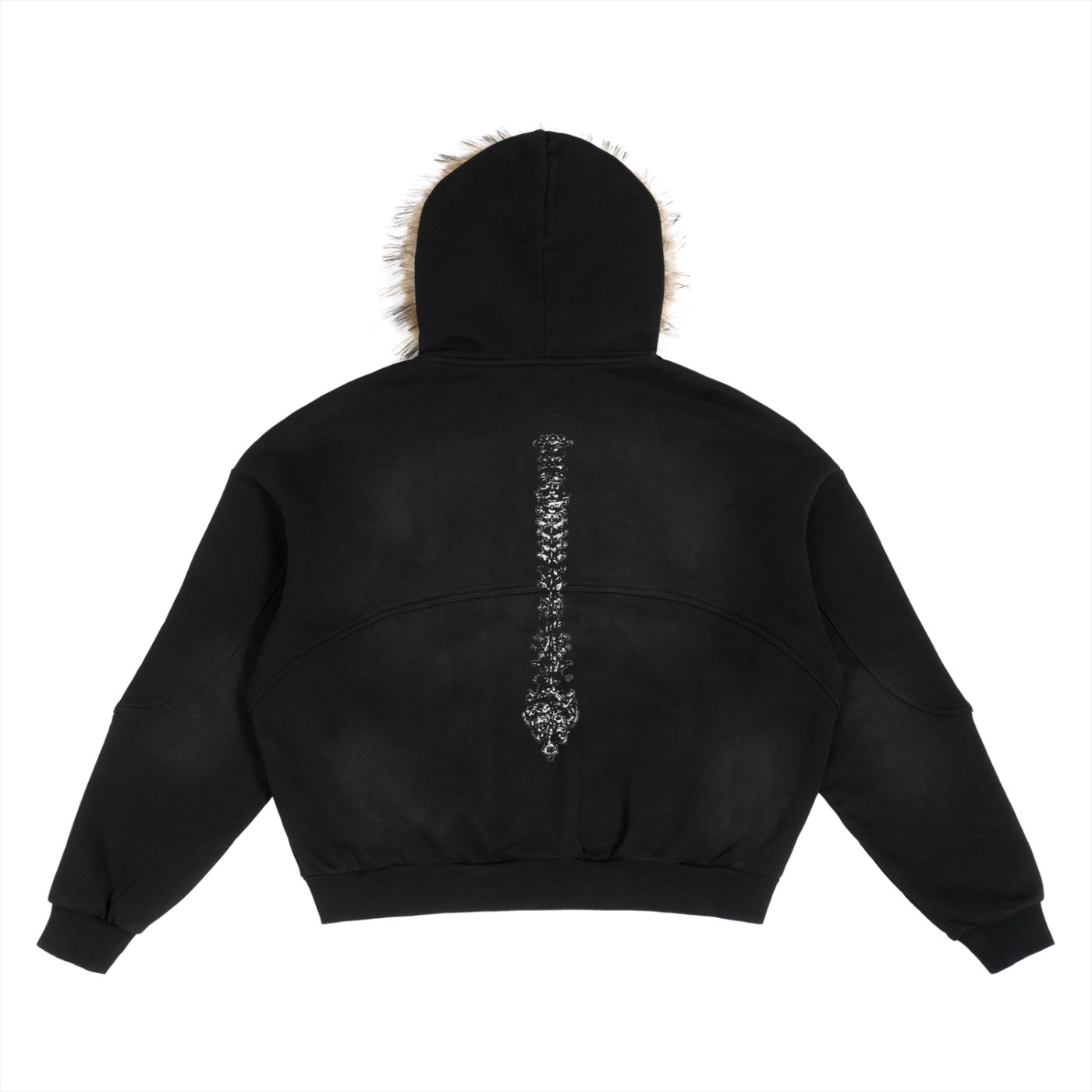 Skellie Fur Hoodie