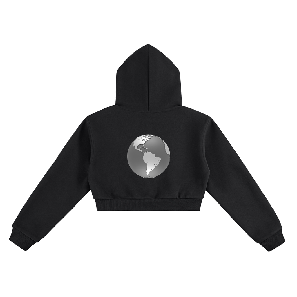 GrayEarth Cropped Hoodie