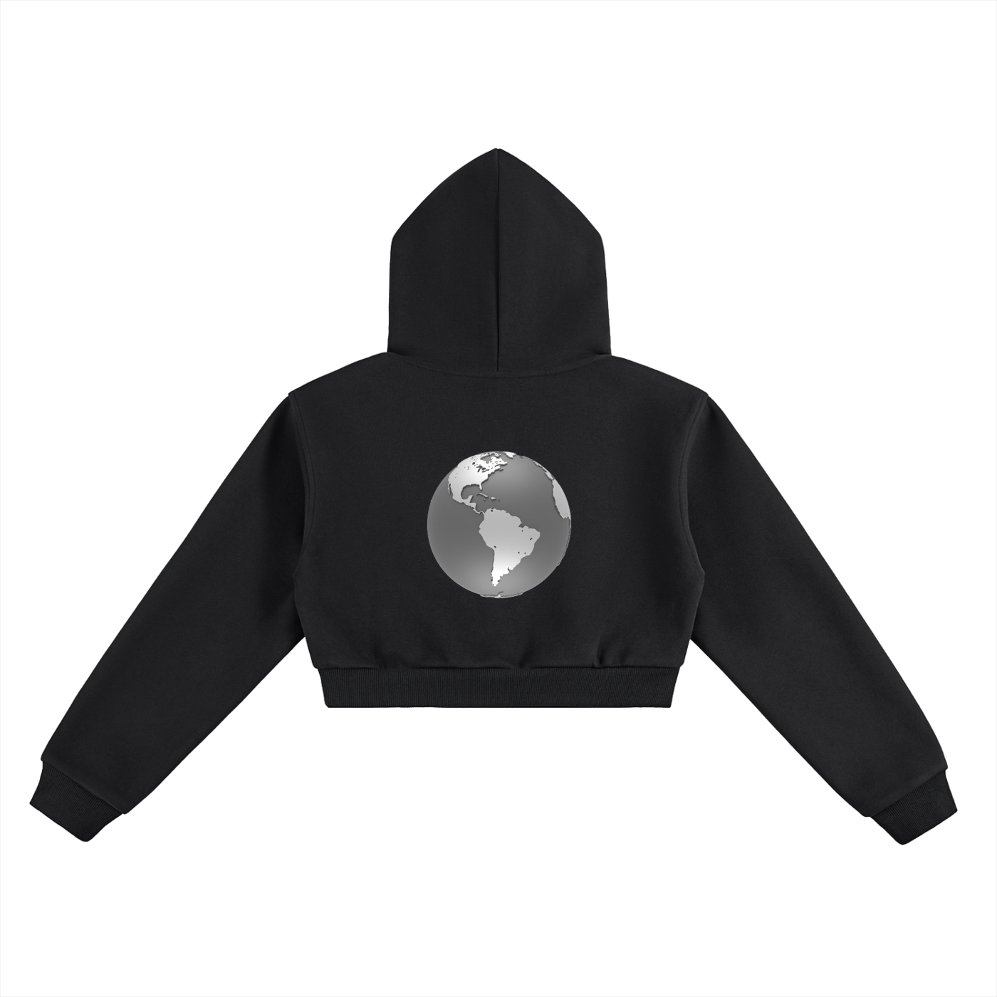 GrayEarth Cropped Hoodie