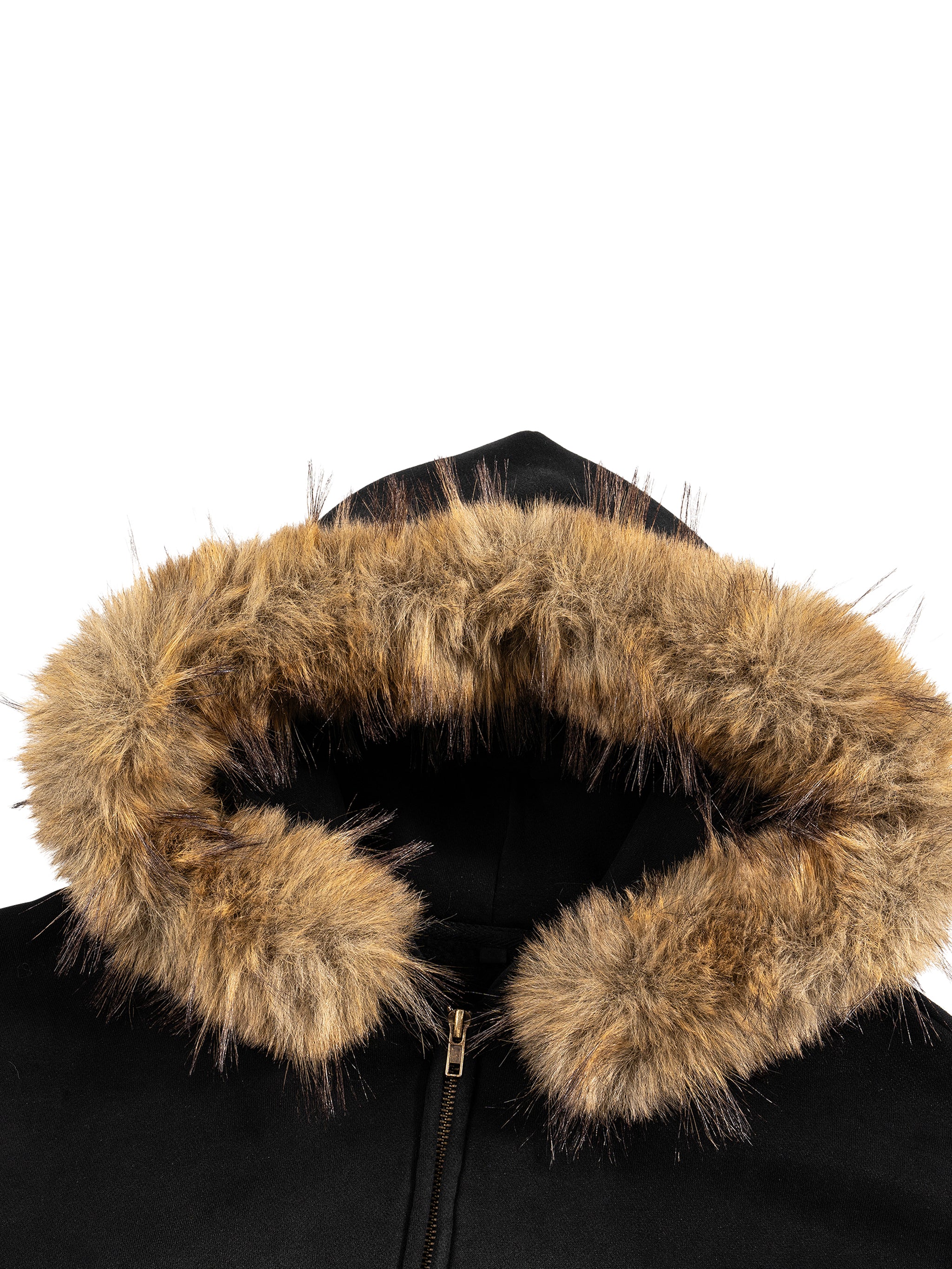 Skellie Fur Hoodie
